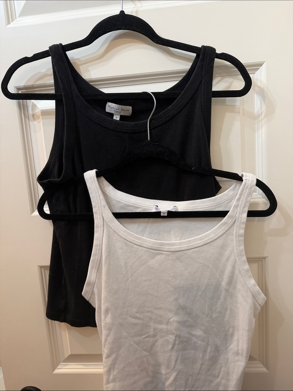 Classic Cotton Tank Top - Black and White 2 shirts  for $20 Michael Stars